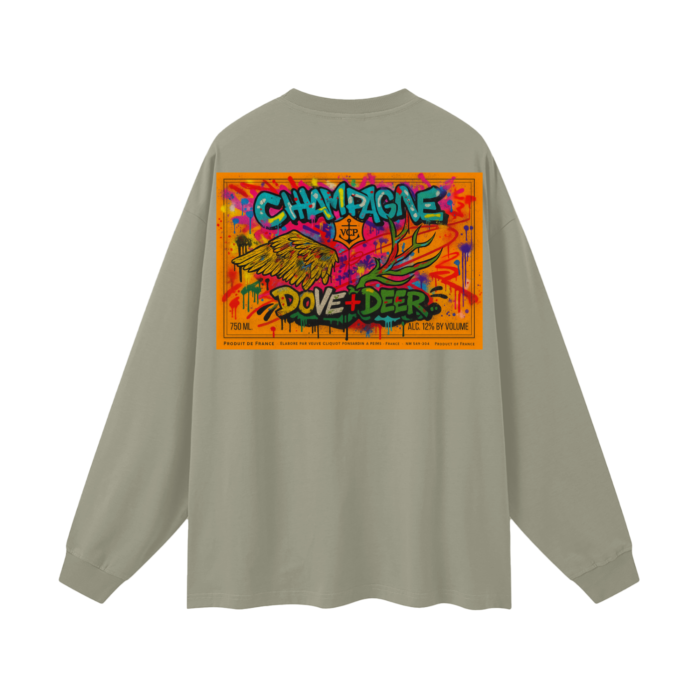 DD Clic Graffiti Oversized Unisex Long Sleeve T-Shirt