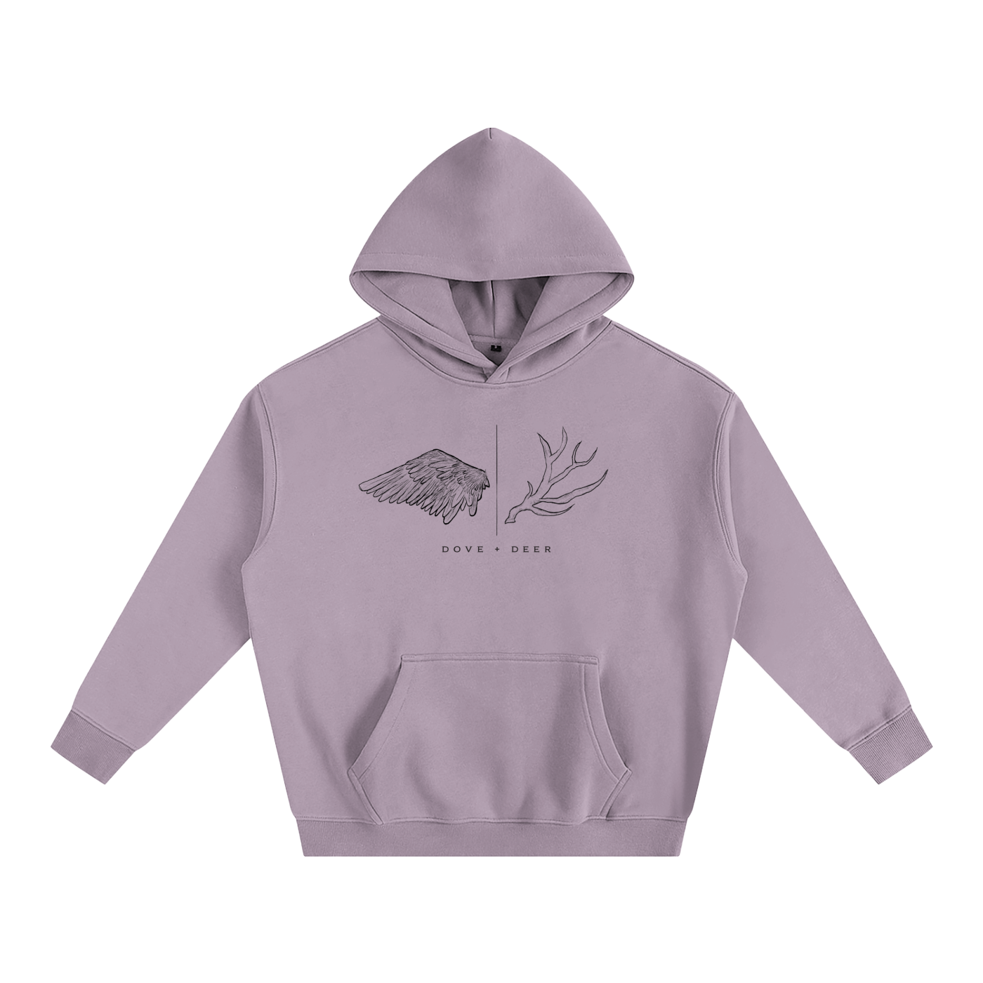 Dove + Deer Oversize Fleeced Hoodie