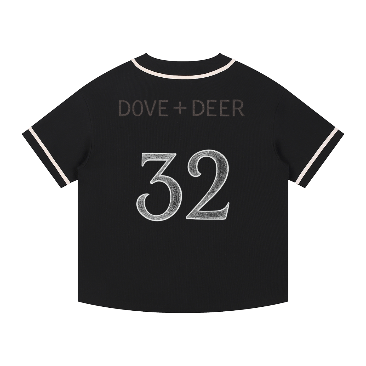 Dove+Deer Logo Front/ 32 Back Contrast Piped Button-Up Jersey