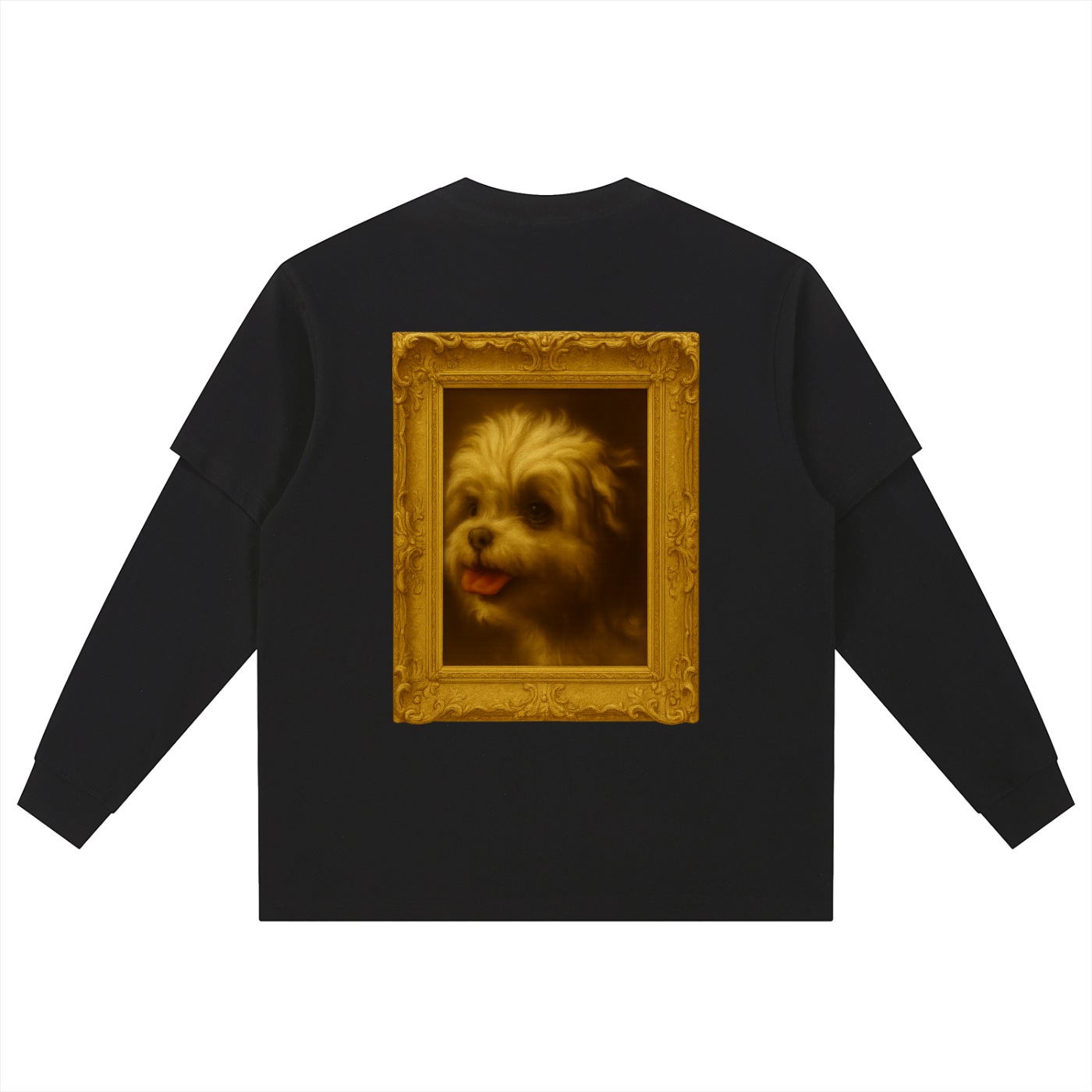 Gizmo Layered Long Sleeve Oversized Tee