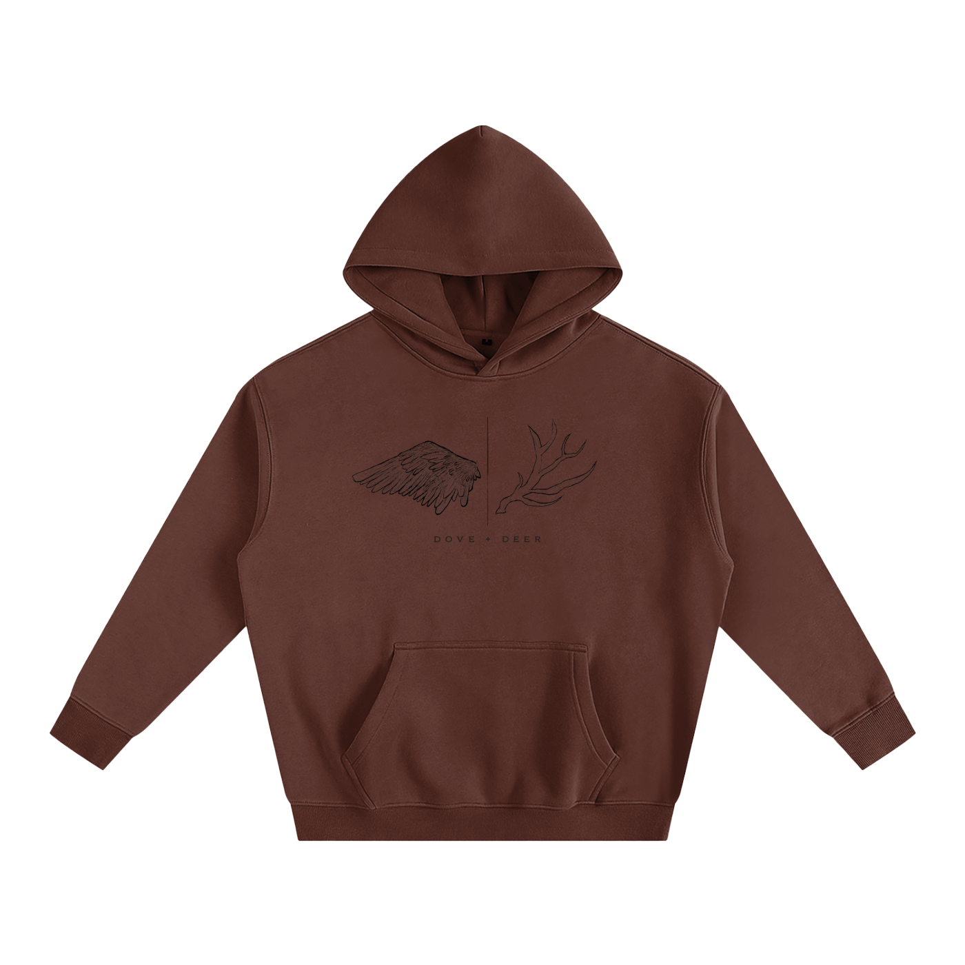 Dove + Deer Oversize Fleeced Hoodie