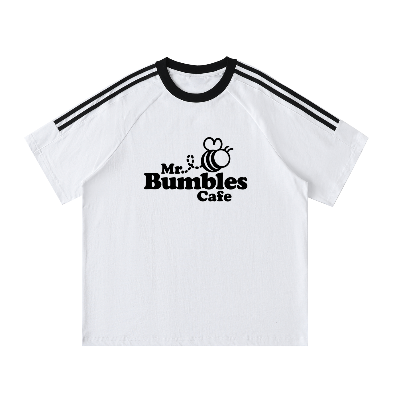 Bumbles Logo Contrast Tape Crewneck Cotton T-Shirt