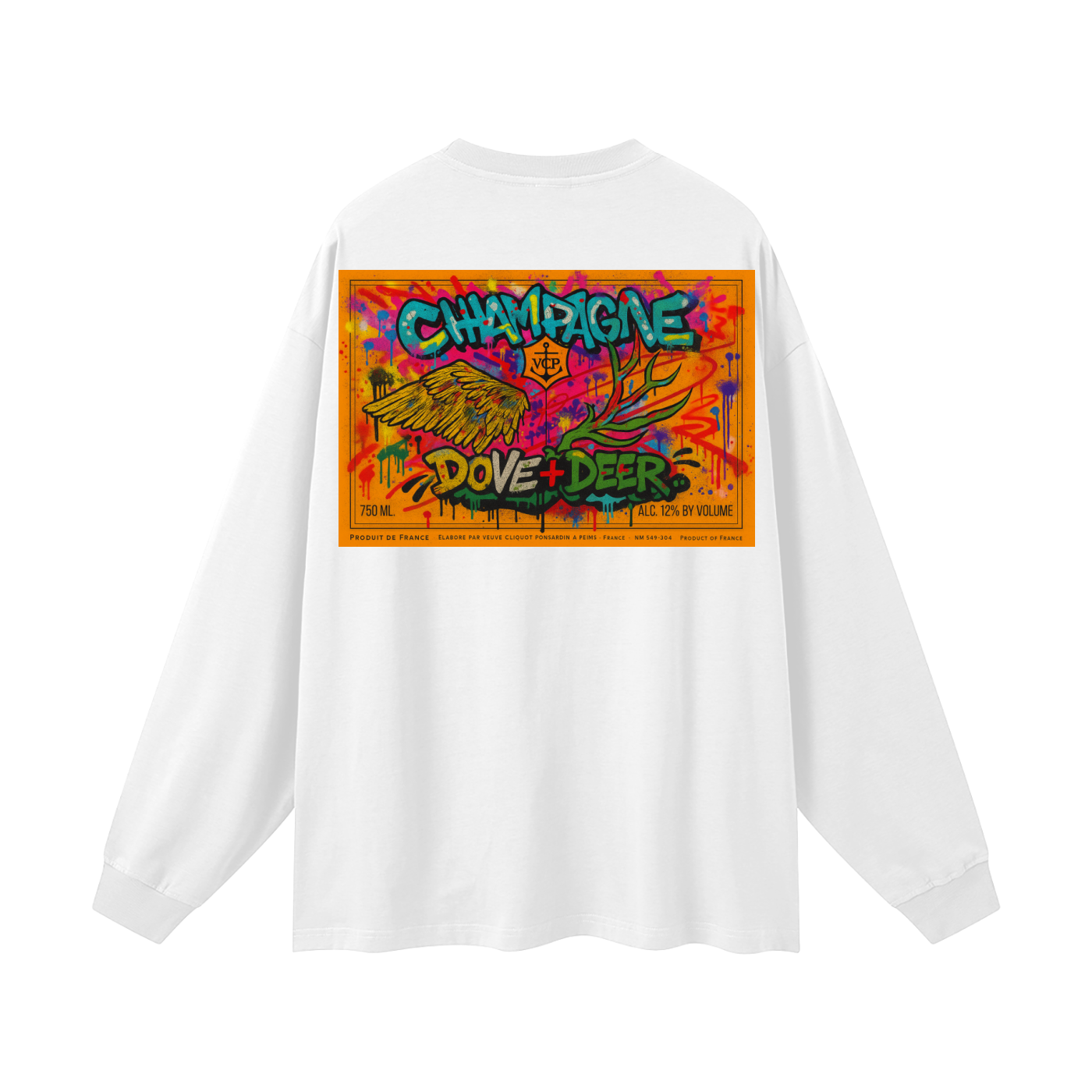 DD Clic Graffiti Oversized Unisex Long Sleeve T-Shirt