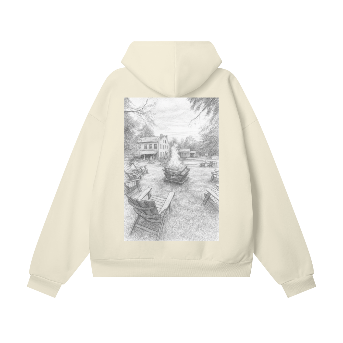 Buel House Fire Heavyweight Hidden Pocket Fleece Hoodie