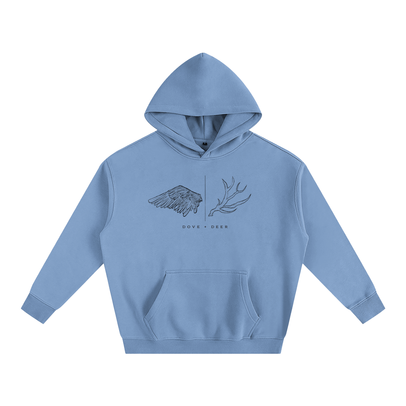 Dove + Deer Oversize Fleeced Hoodie