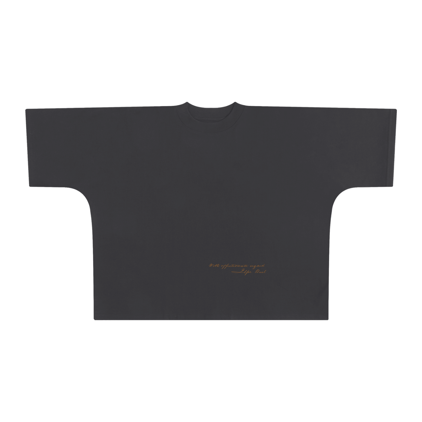 With Affectionate Regards Oversized One-Piece Boxy T-Shirt