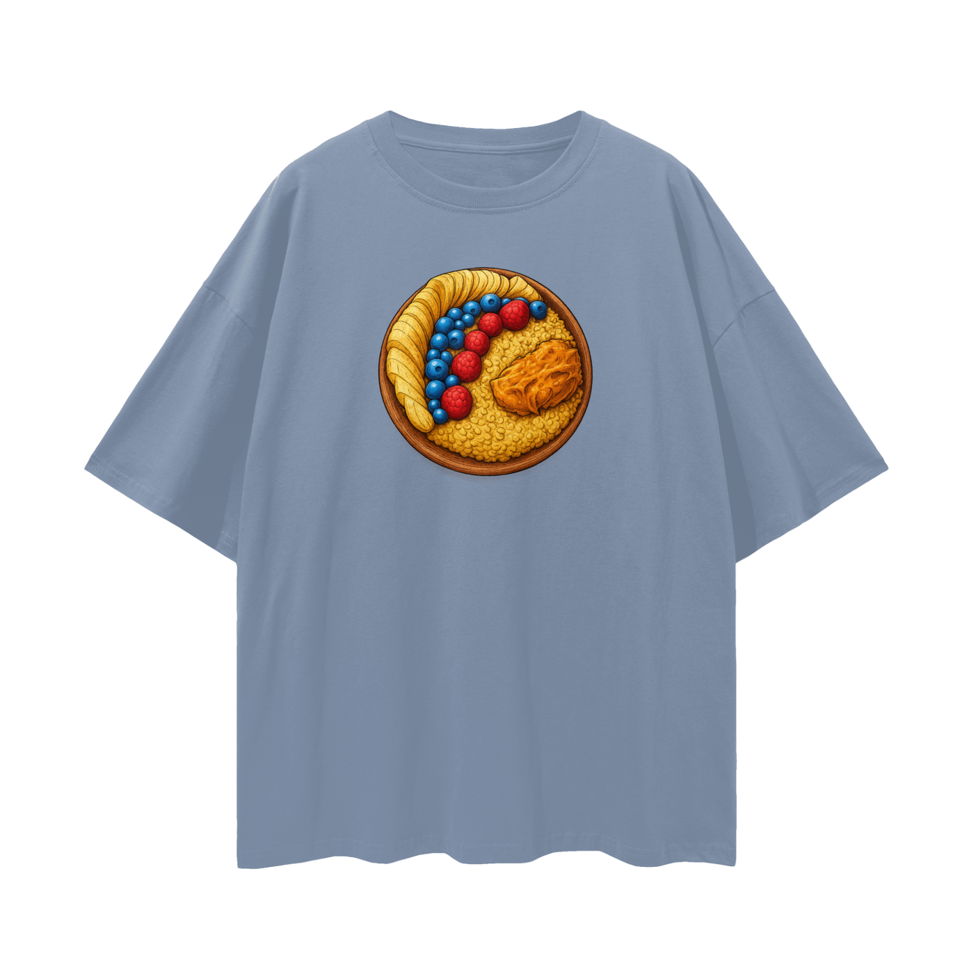 Oatmeal Streetwear Loose Drop Shoulder T-Shirt