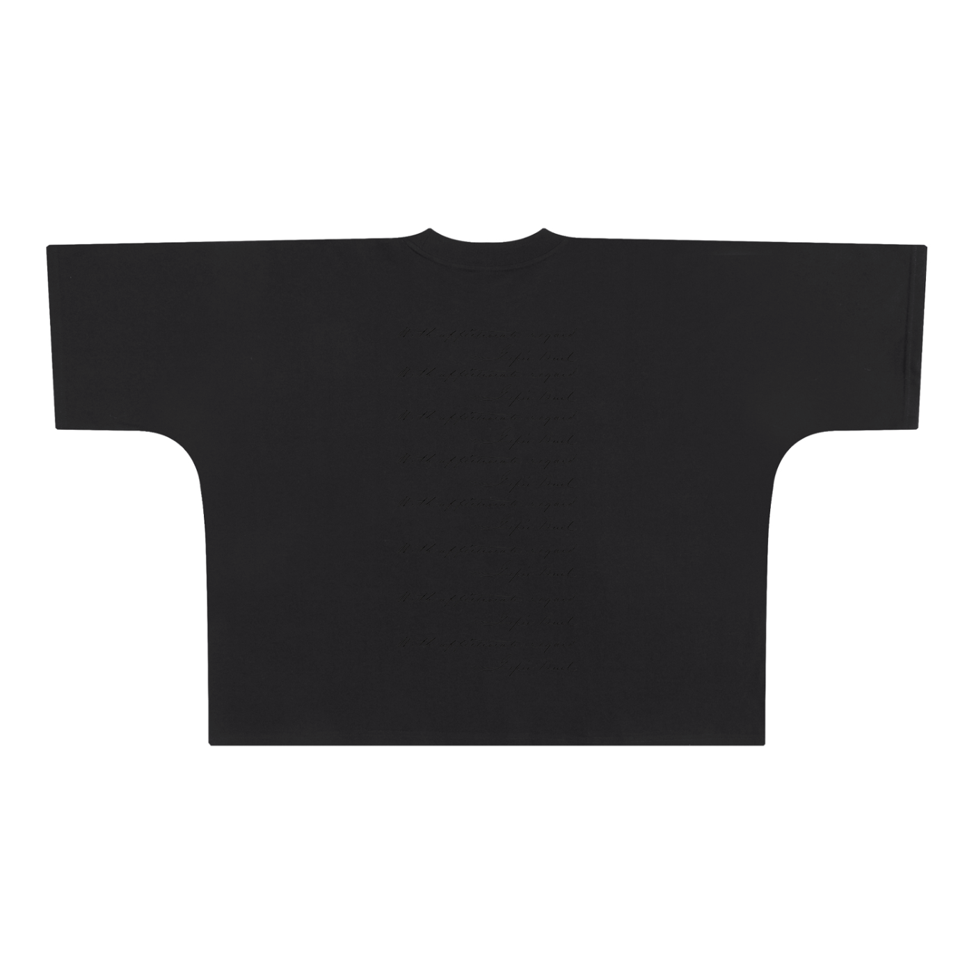 With Affectionate Regards Oversized One-Piece Boxy T-Shirt