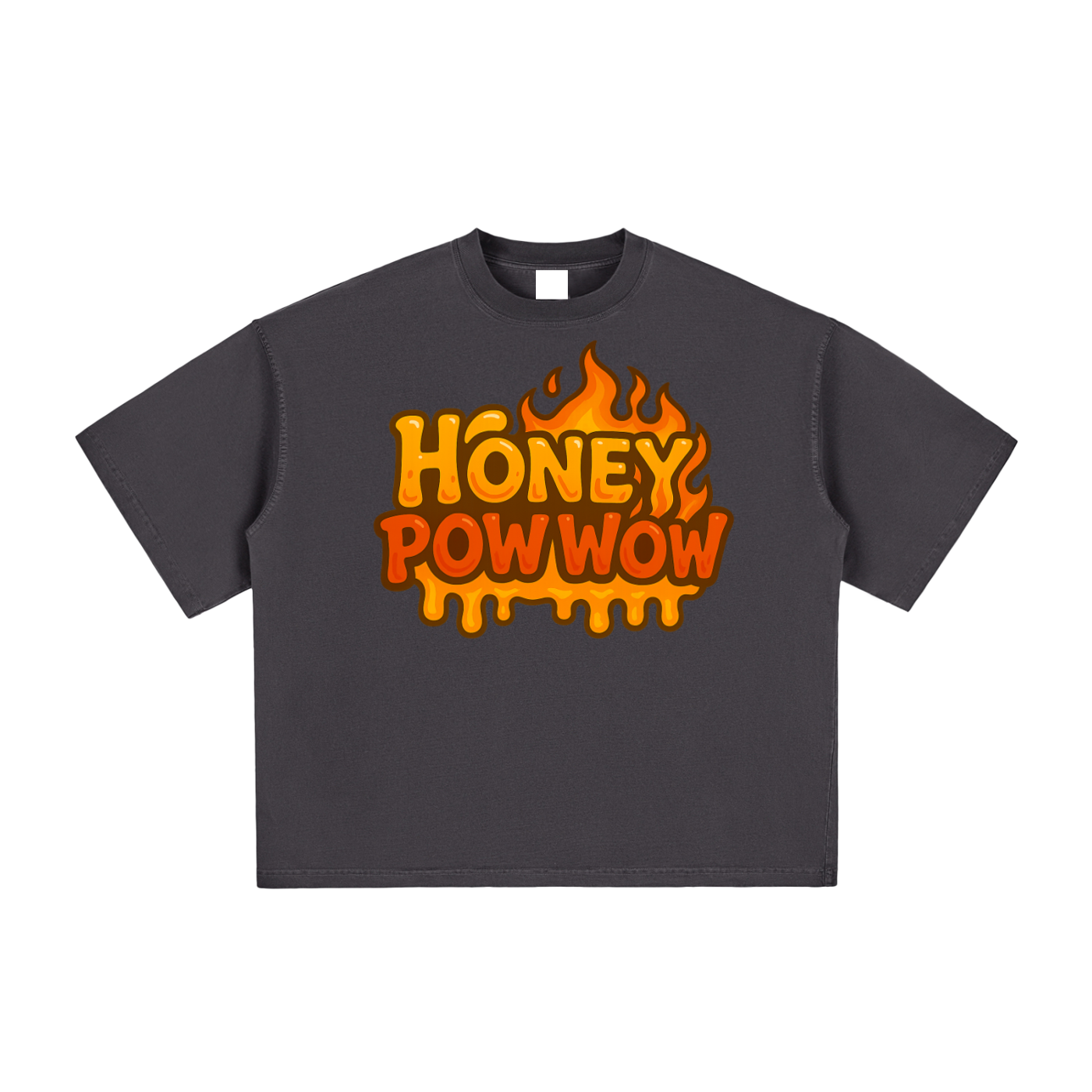 Honey PowWow Vintage Washed Boxy T-Shirt