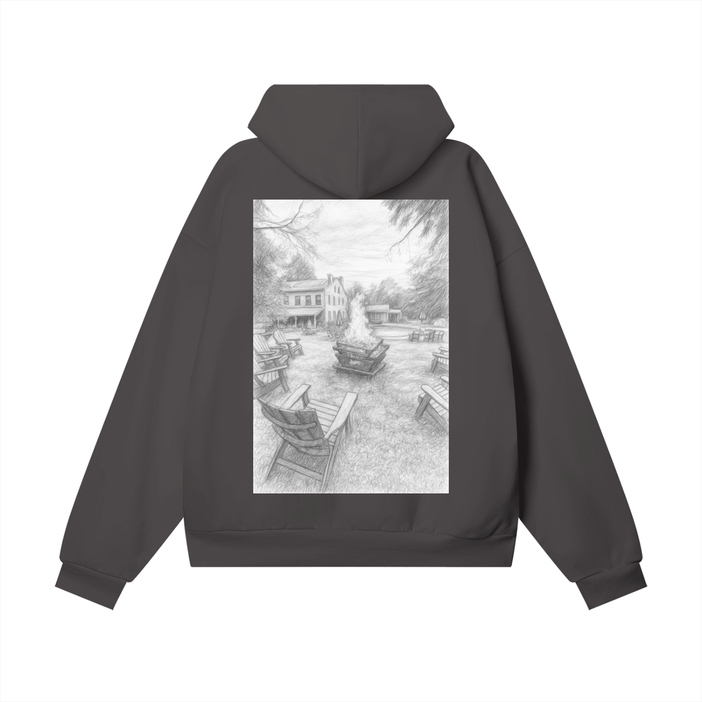 Buel House Fire Heavyweight Hidden Pocket Fleece Hoodie