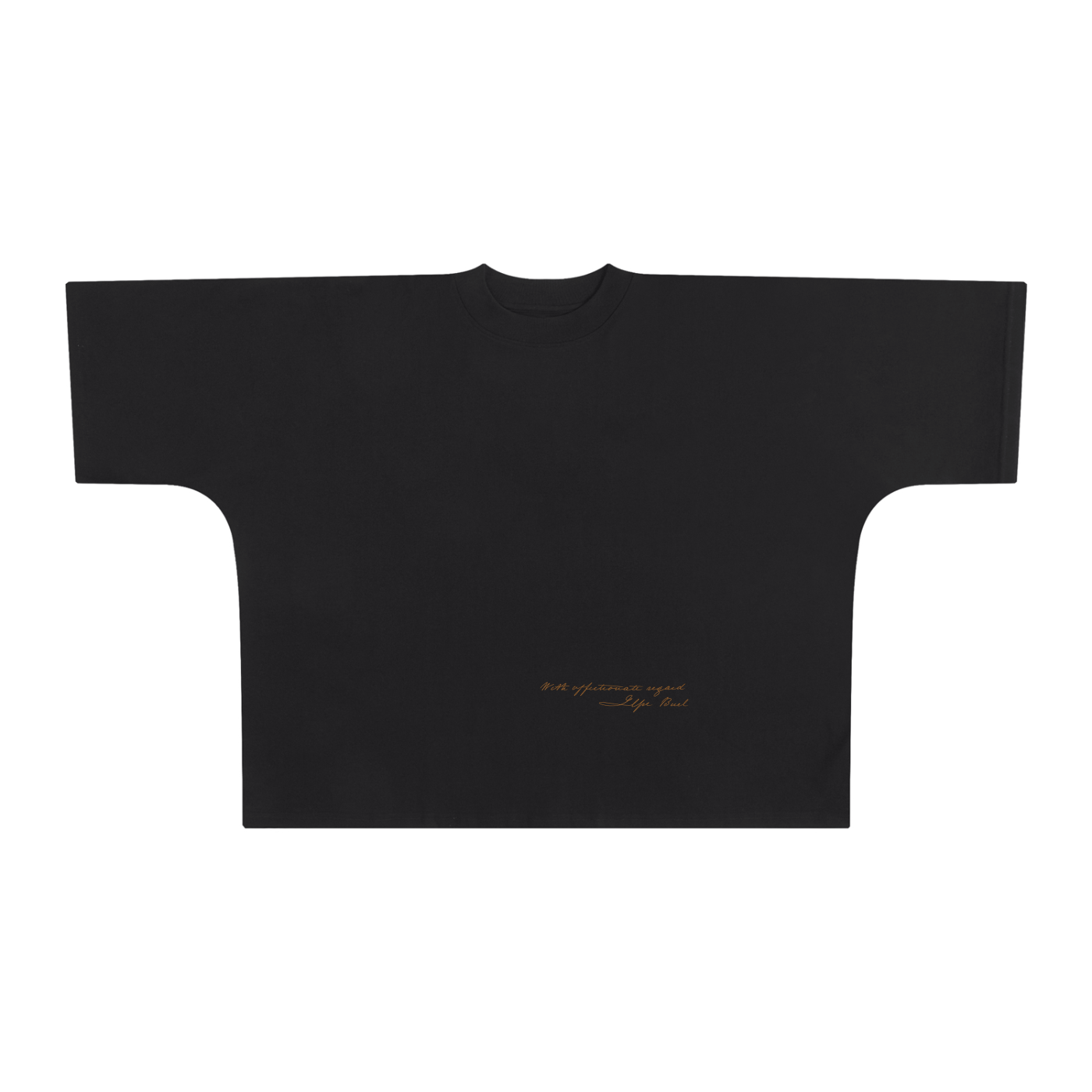 With Affectionate Regards Oversized One-Piece Boxy T-Shirt