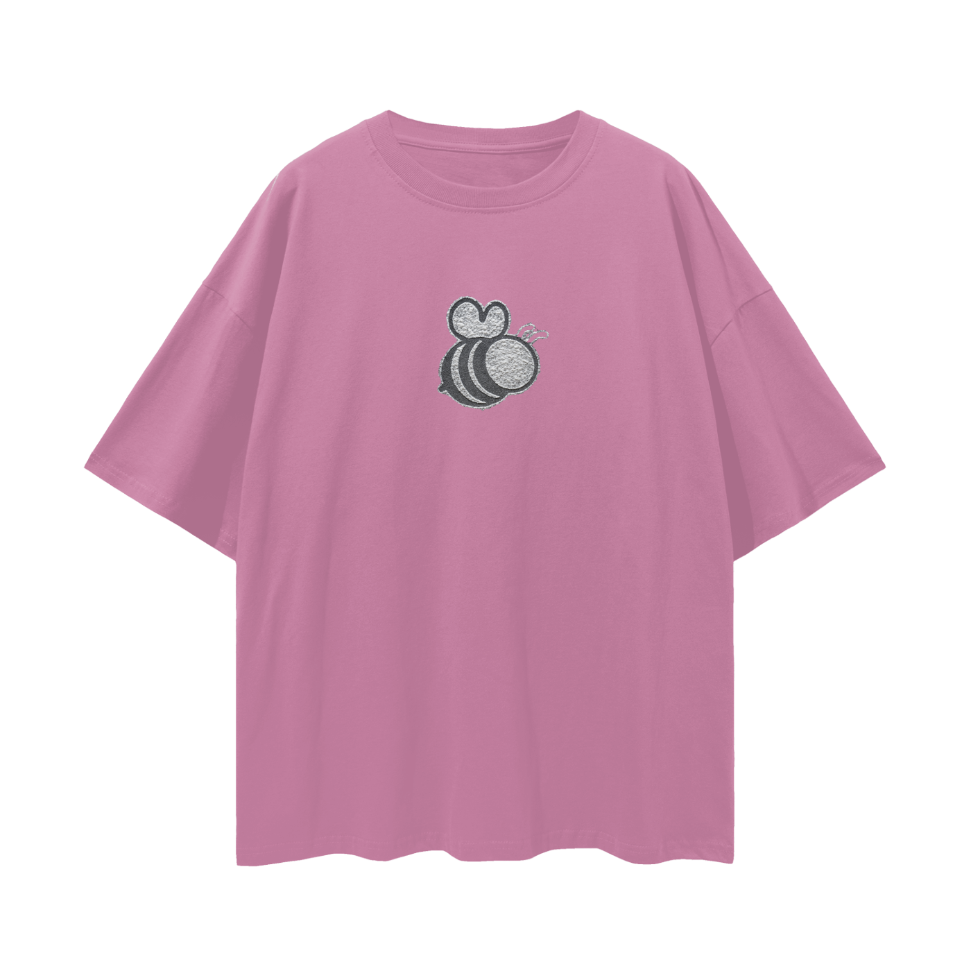 Bumble Cake Backed Streetwear Loose Drop Shoulder T-Shirt