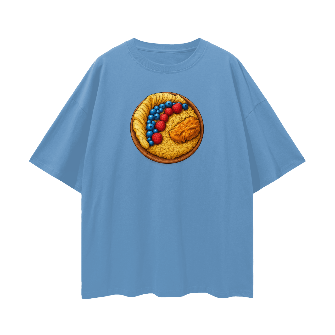 Oatmeal Streetwear Loose Drop Shoulder T-Shirt