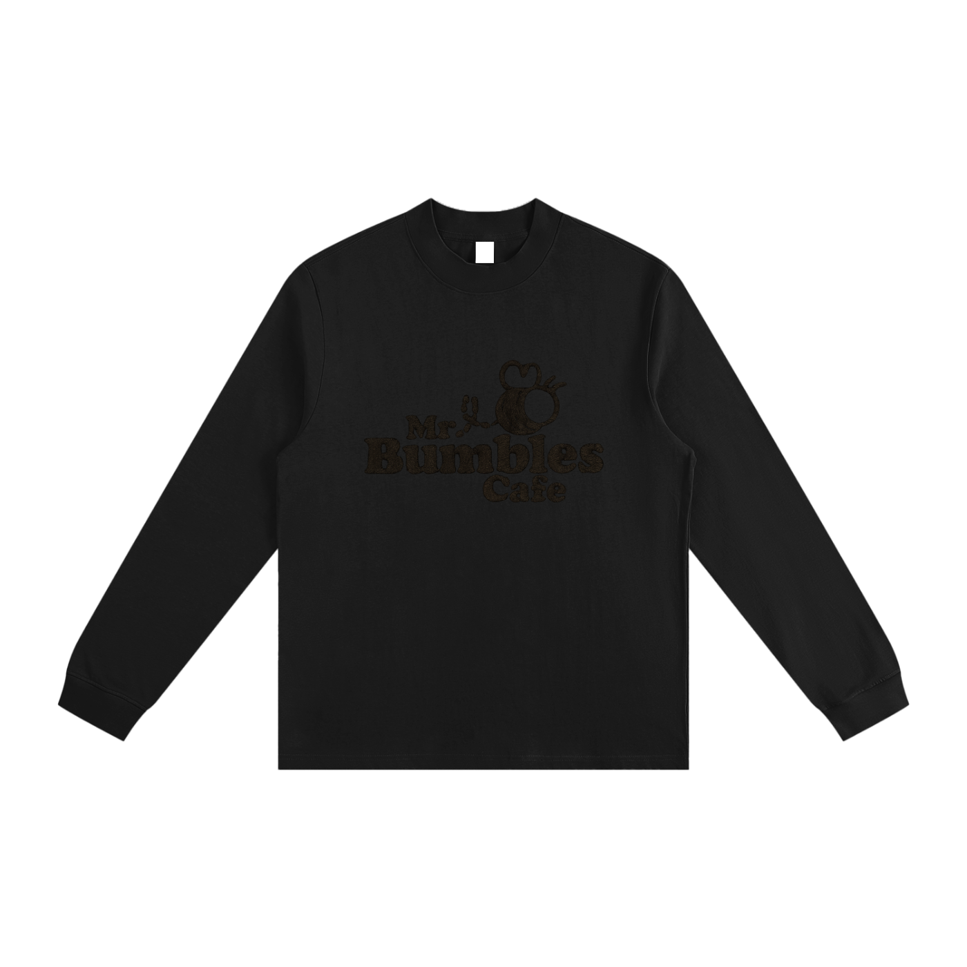 Bumbles Stitched Logo Essential Non-Shrink Mock Neck Sweatshirt