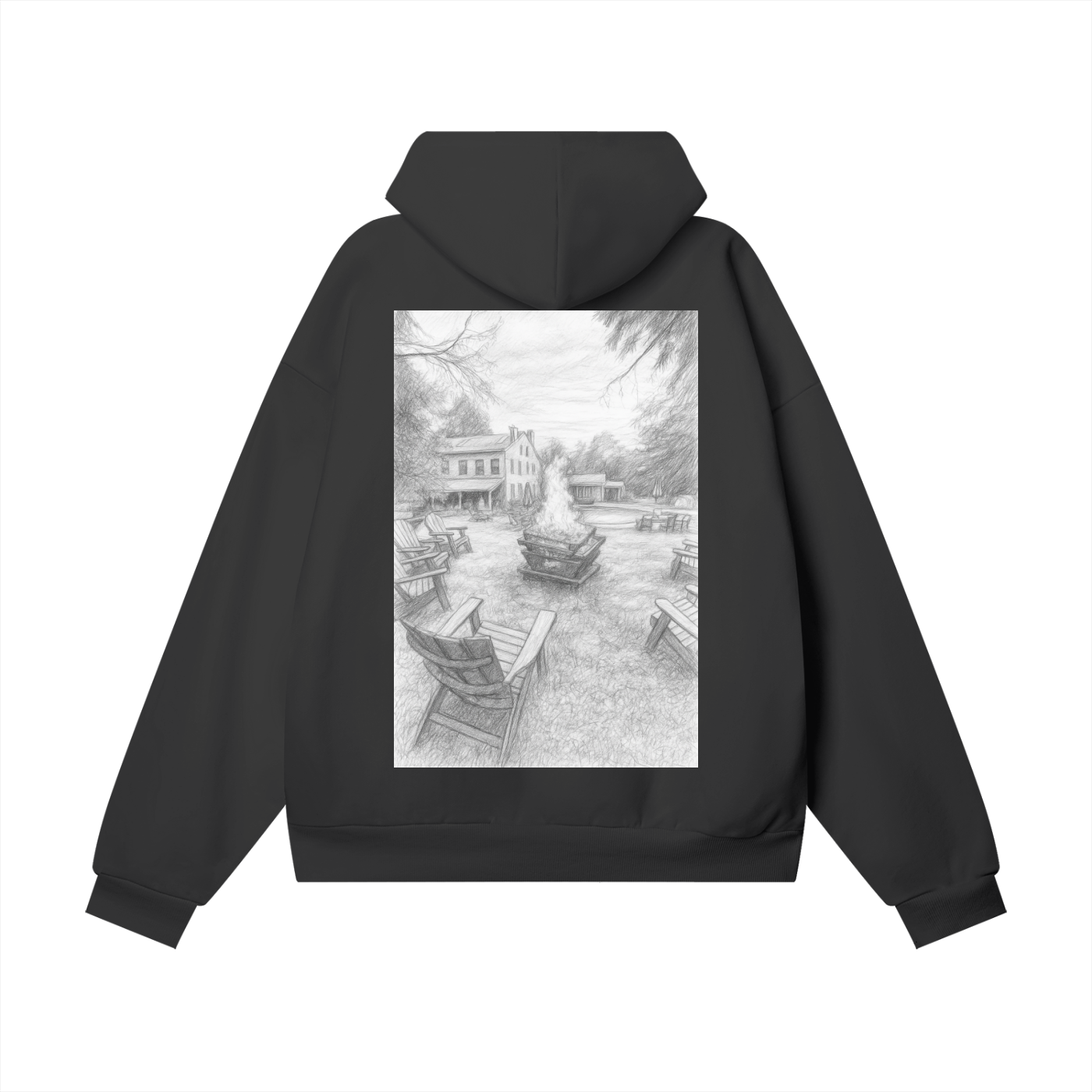 Buel House Fire Heavyweight Hidden Pocket Fleece Hoodie