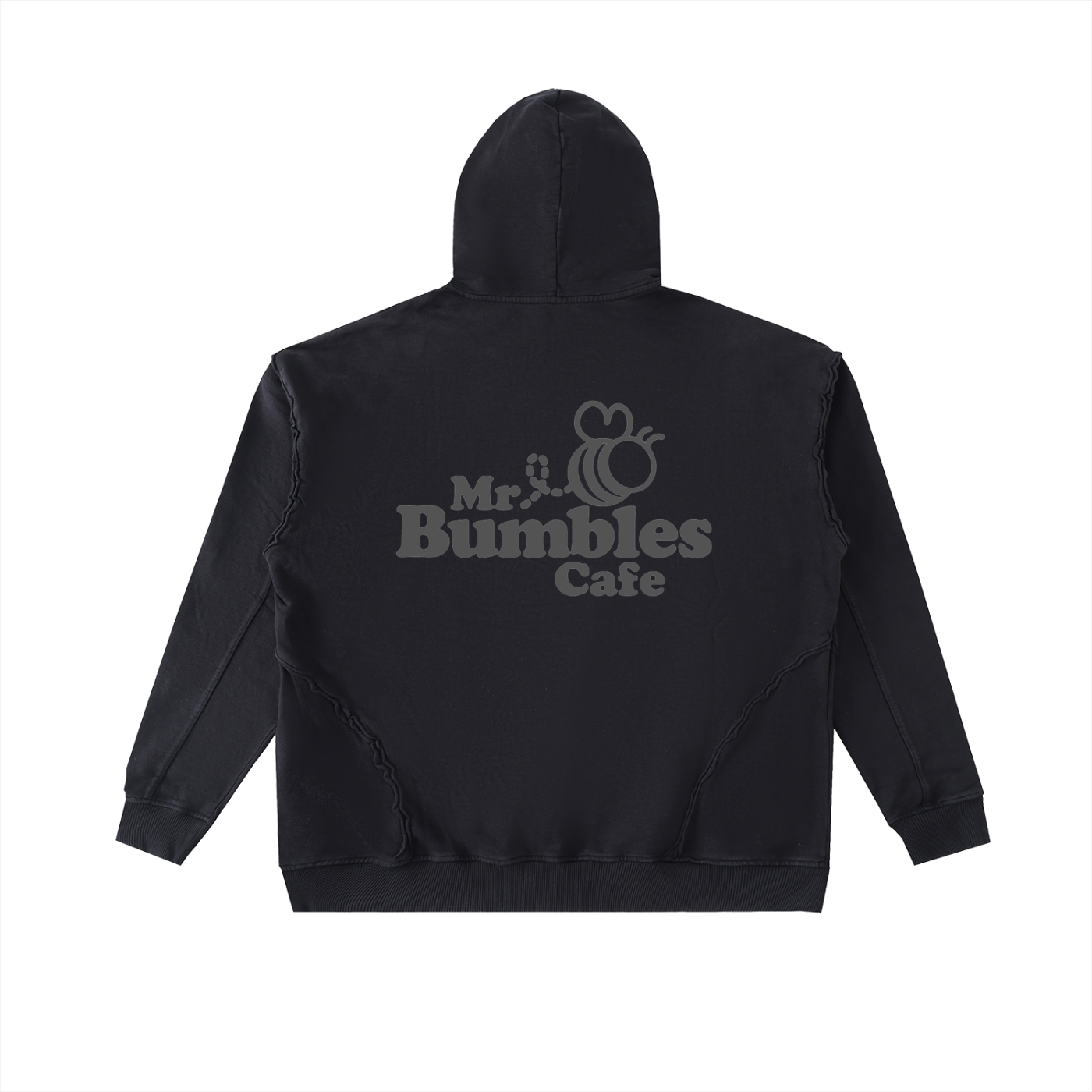 Bumbles Bee Heavy Weight Raw-Seam Enzyme Washed Hoodie