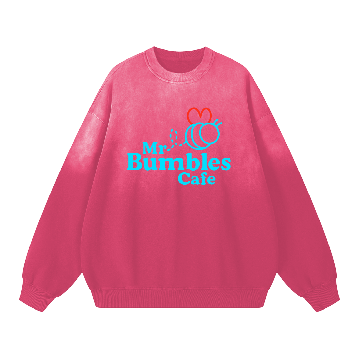 Bumbles Logo Sunfade Drop-Shoulder Cotton Sweatshirt
