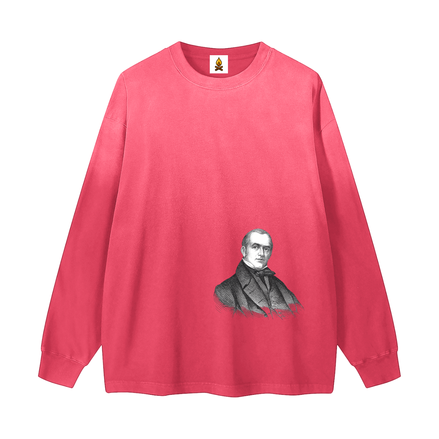 J. Buel Bust Gradient Washed Long Sleeve T-Shirt