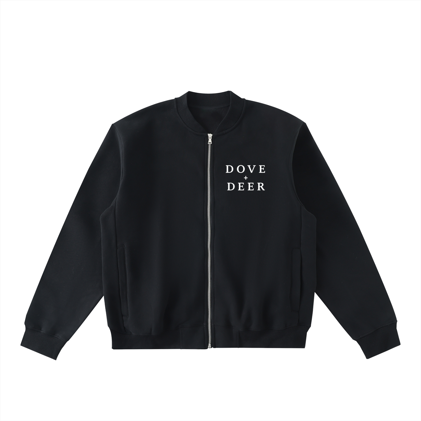 The Grocer Zip-Up Fleeced Varsity Jacket