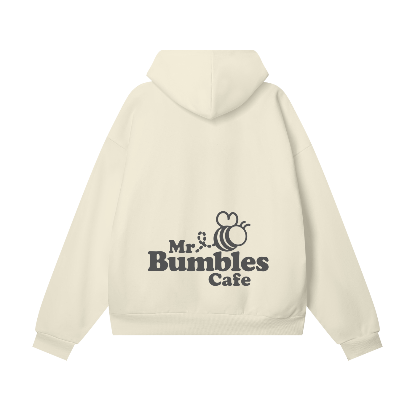 Bumbles Heart Wing Heavyweight Hidden Pocket Fleece Hoodie
