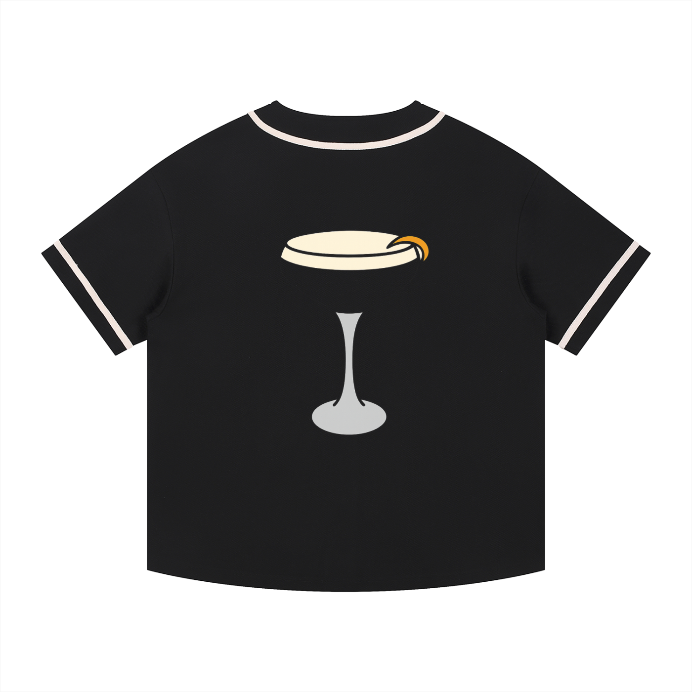 DD Espressotini Contrast Piped Button-Up Jersey