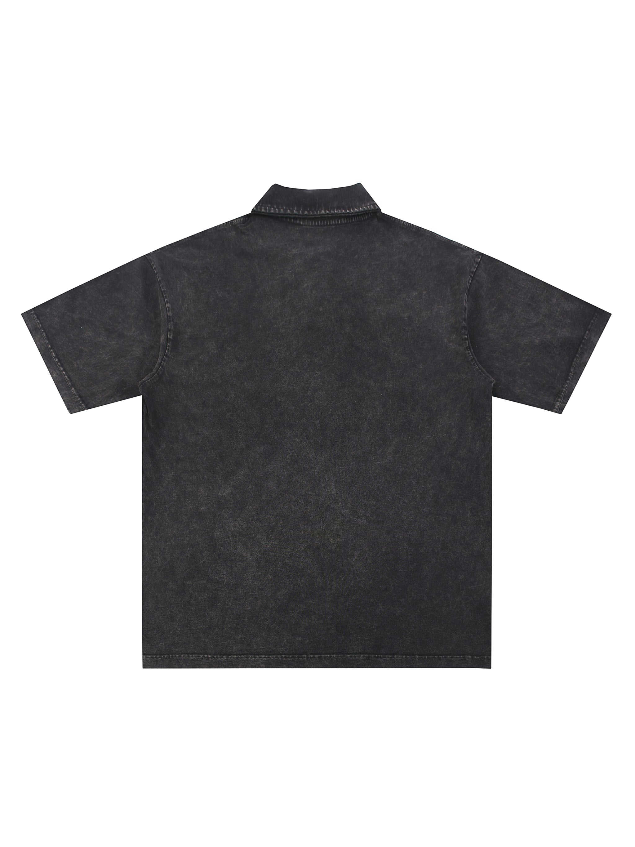 Dove + Deer Espressotini Heavyweight Snow-Washed Polo T-Shirt
