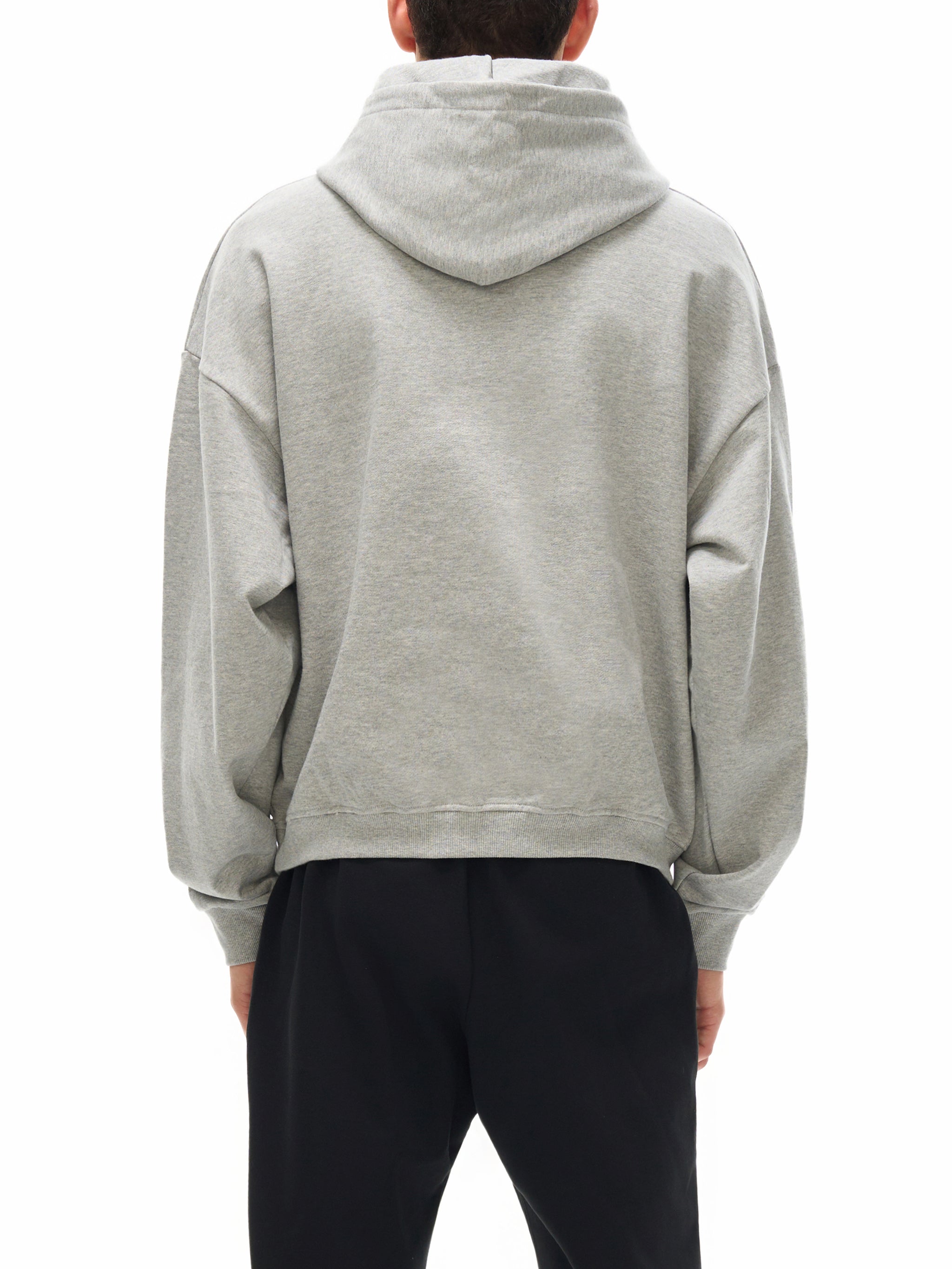 Nipper in a Dove Hoodie Cotton Cropped Hoodie