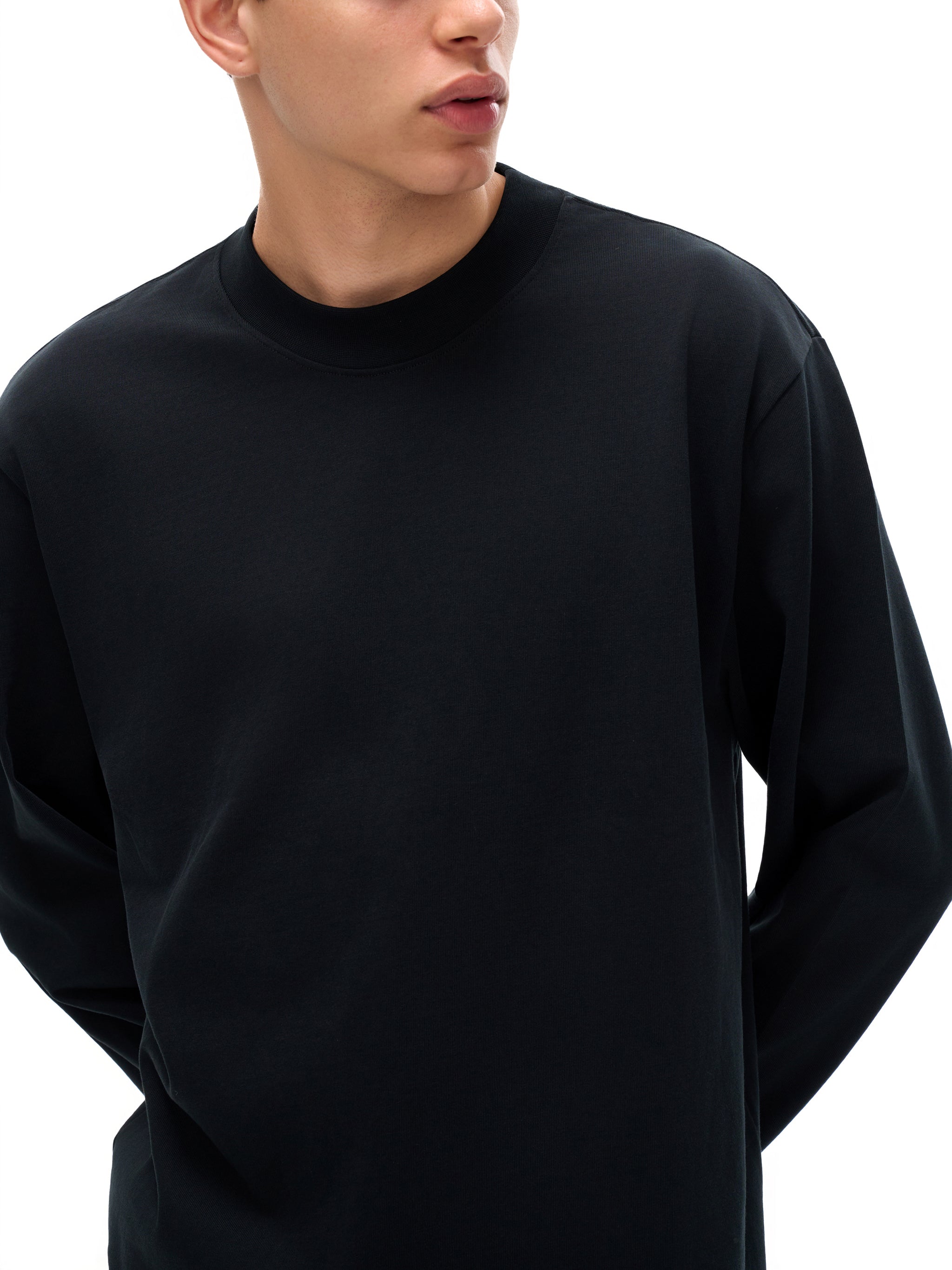 MAN DABLE Non-Shrink Mock Neck Sweatshirt
