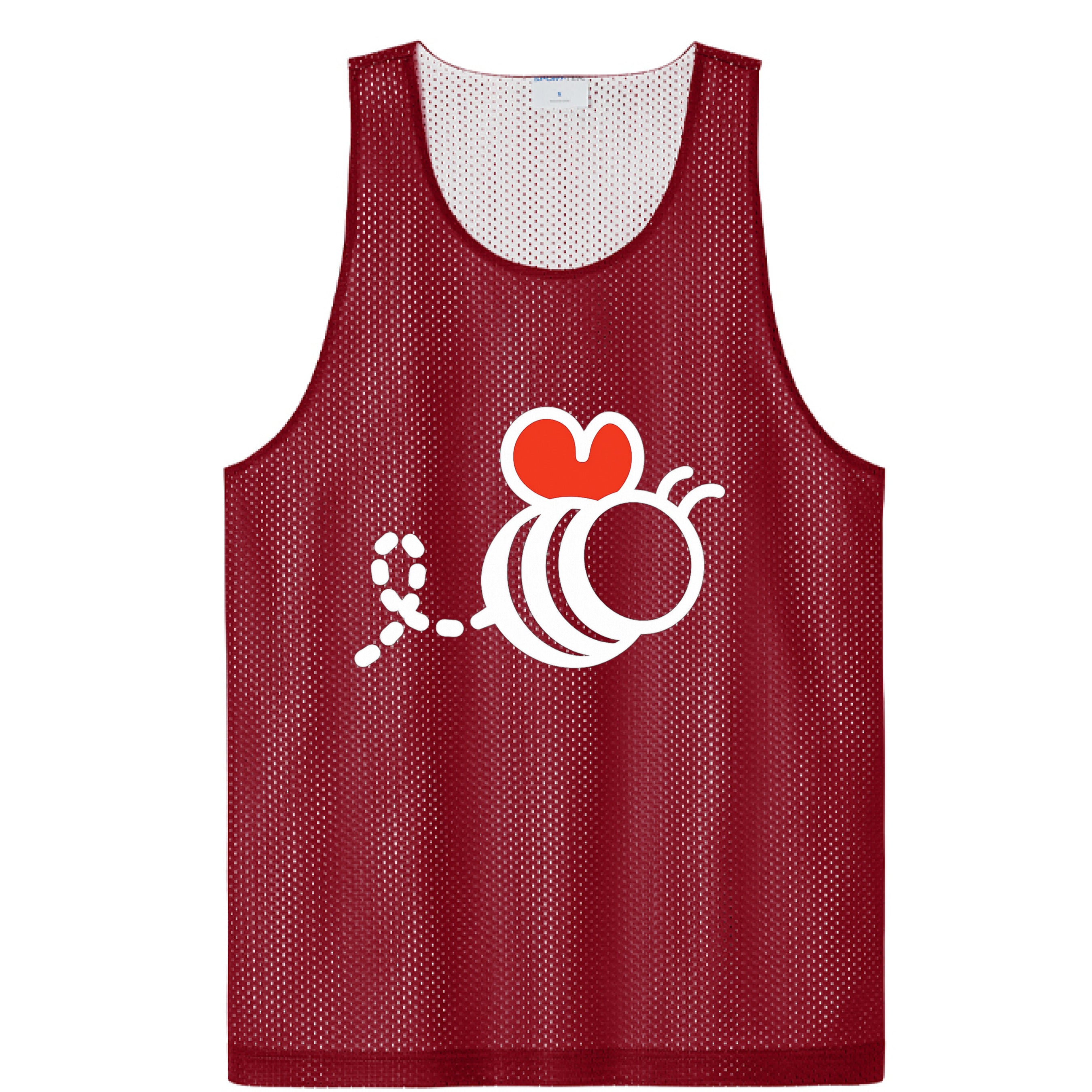 Deep Red/ White - FRONT