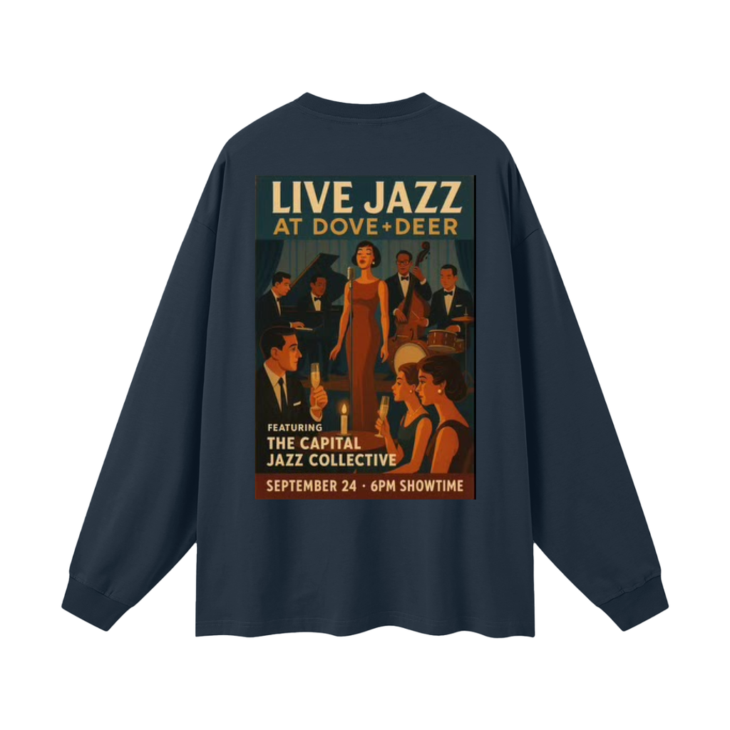 The Capital Jazz Collective @ Dove + Deer Fall 2025 Oversized Unisex Long Sleeve T-Shirt