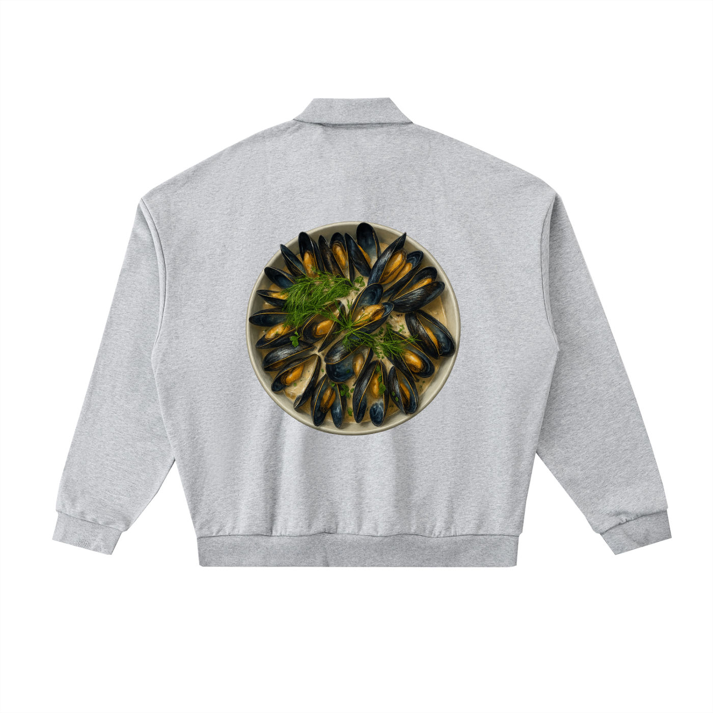 Heavyweight Fleece Polo Sweatshirt