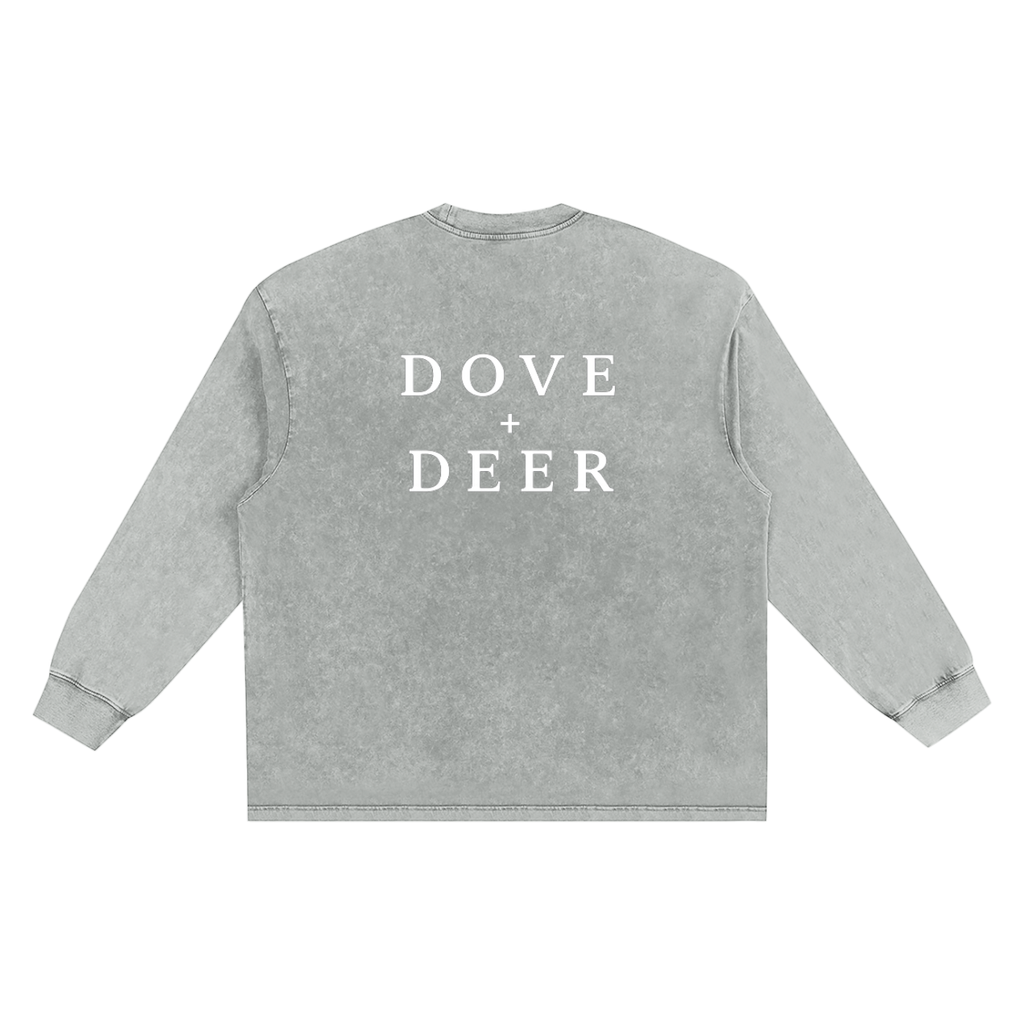 Snow Washed Frayed Edge T-Shirt