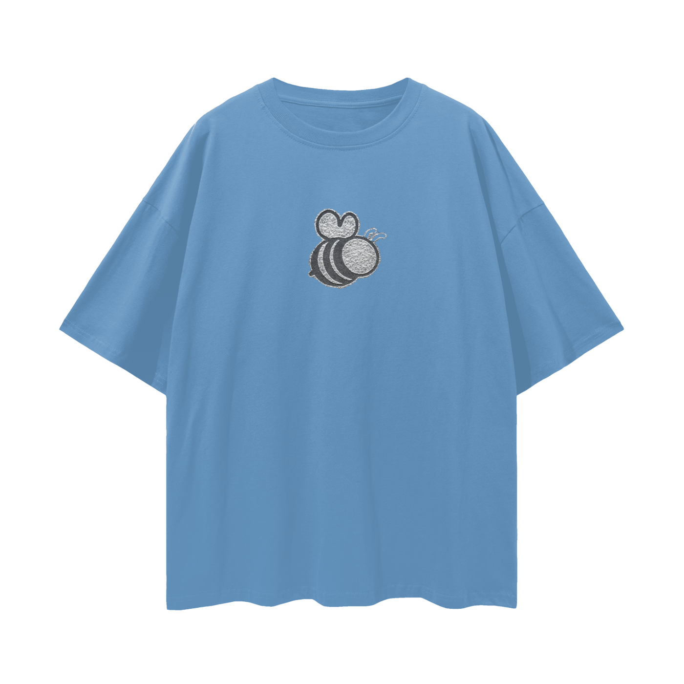 Bumble Cake Backed Streetwear Loose Drop Shoulder T-Shirt