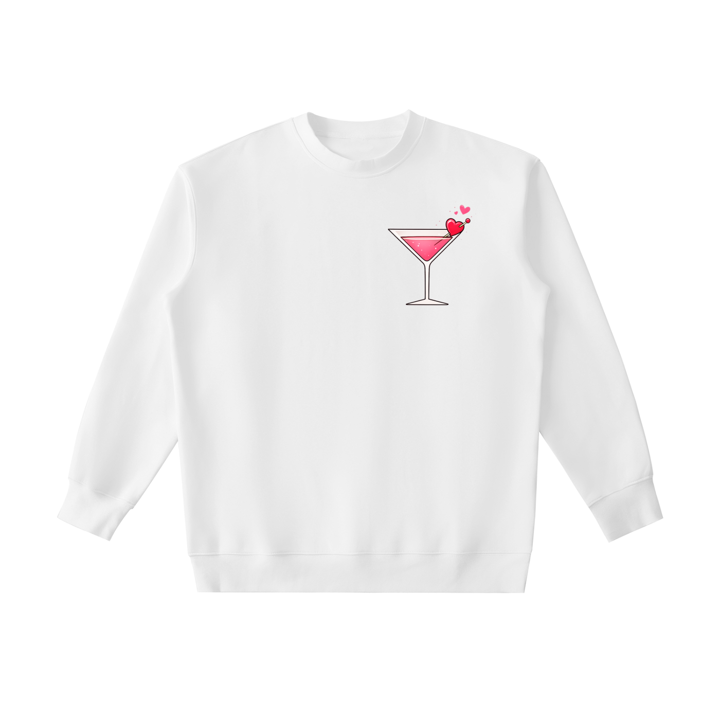 A Lovely Martini Weighted Crewneck Sweatshirt