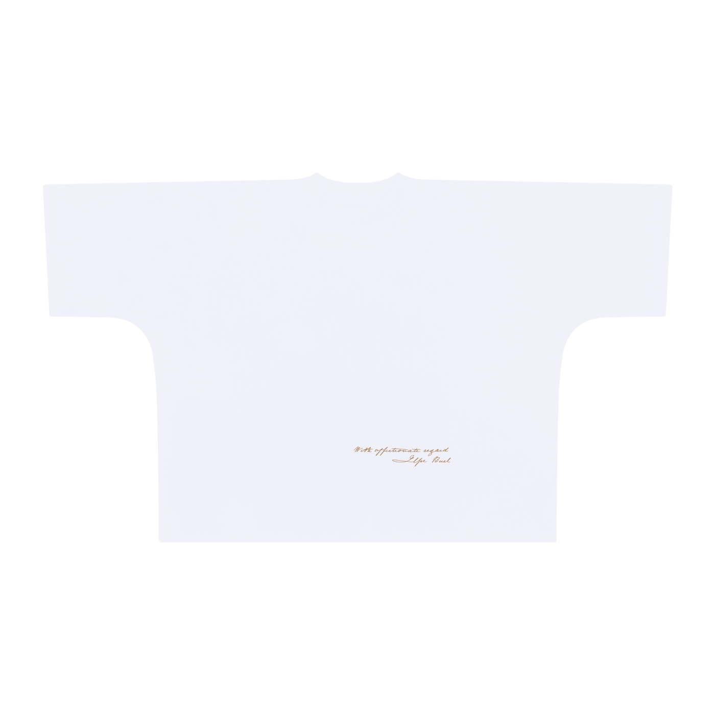 With Affectionate Regards Oversized One-Piece Boxy T-Shirt