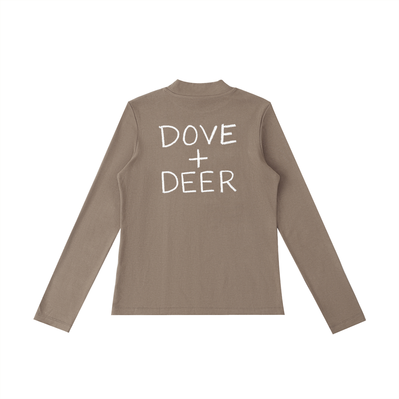 Ani's Mocha Cake Mock Neck Long Sleeve T-Shirt