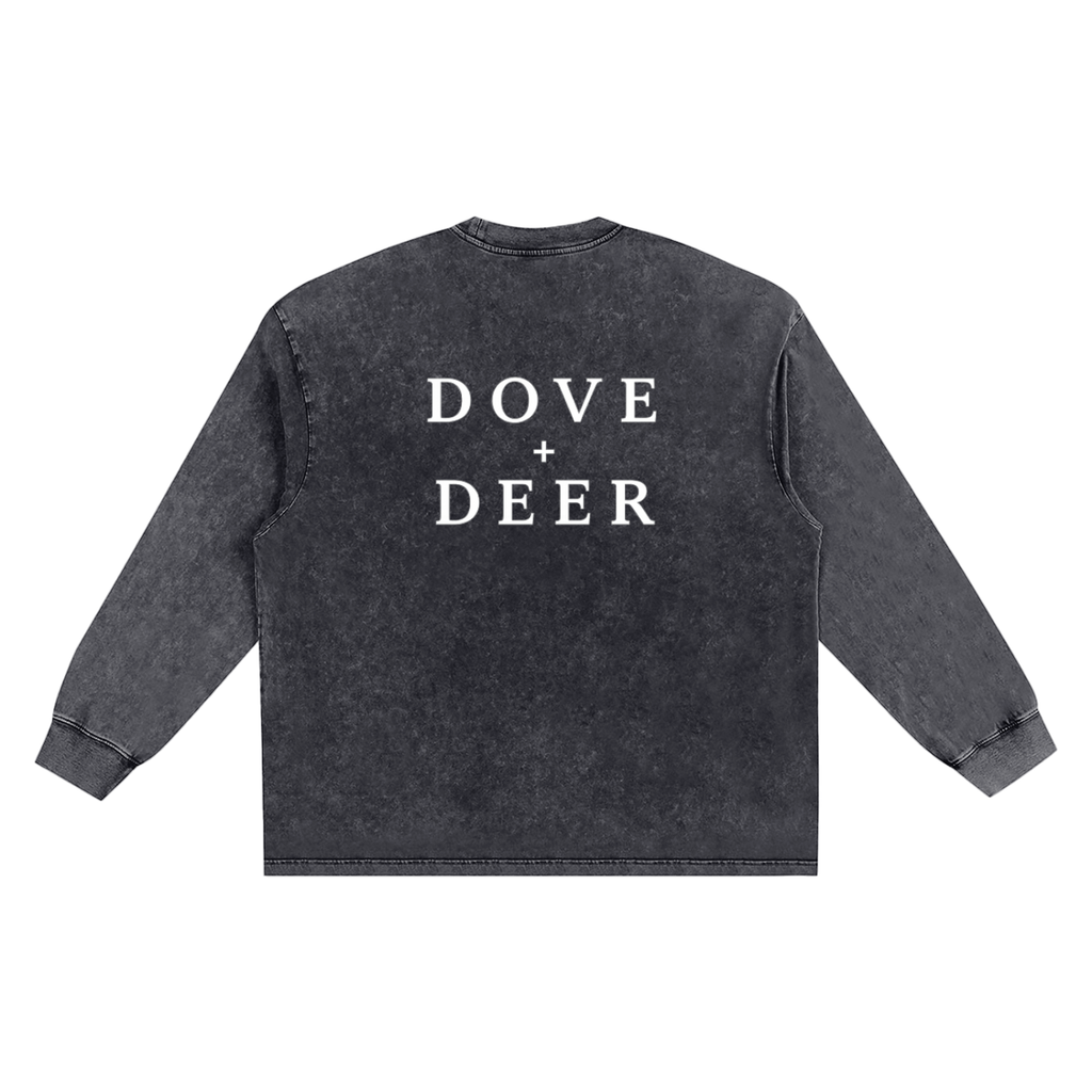 Snow Washed Frayed Edge T-Shirt