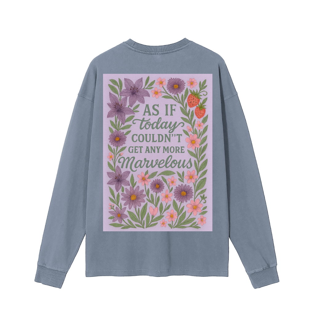 Marvelous Fall Vintage Washed Long Sleeve T-Shirt