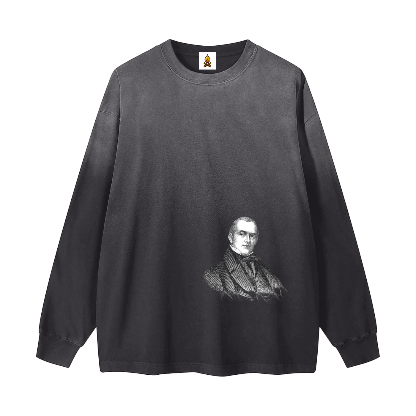 J. Buel Bust Gradient Washed Long Sleeve T-Shirt