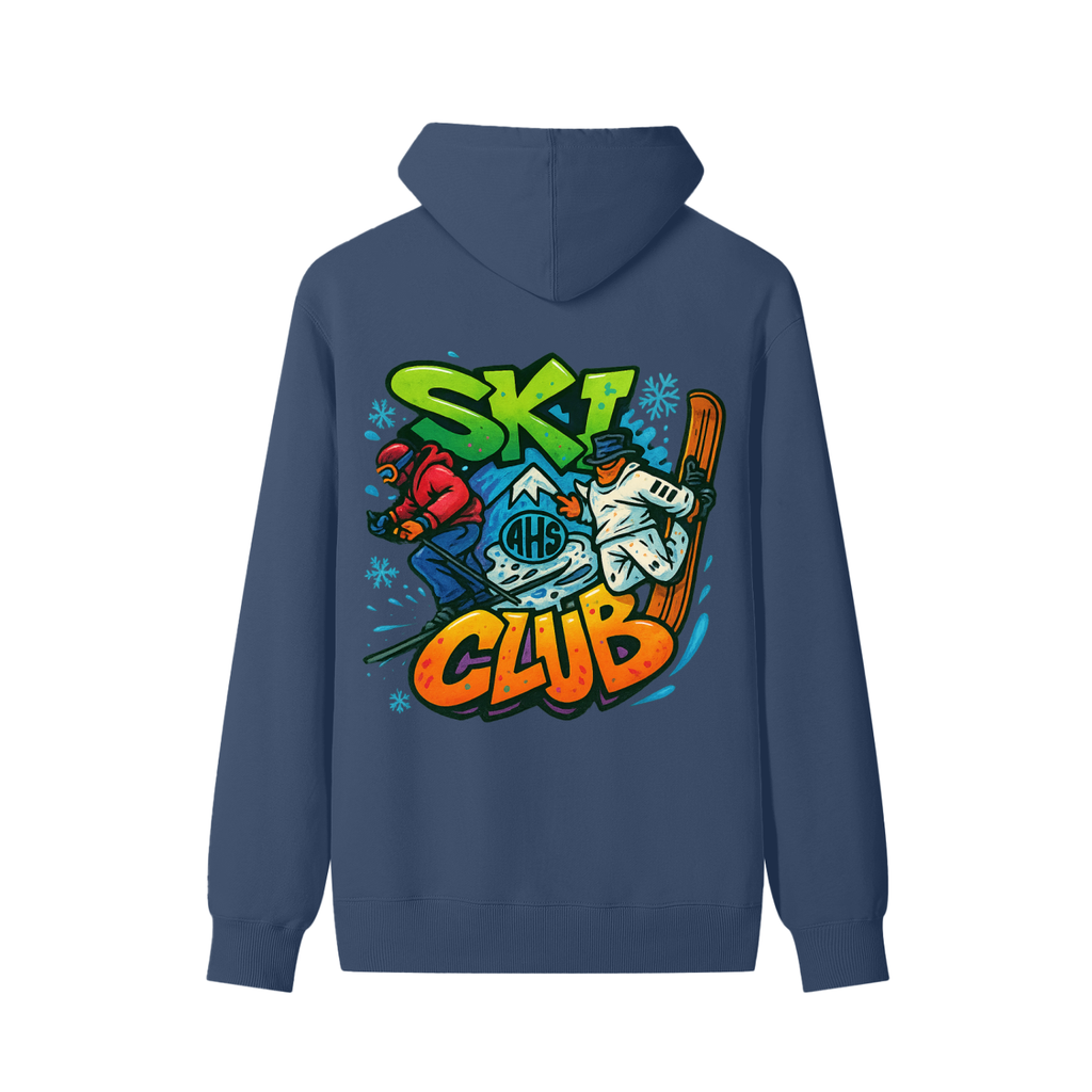 AHS Ski Club Graffiti Back 1 Unisex Cotton Hoodie