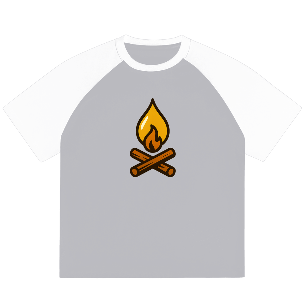Color-Blocked Raglan Sleeve T-Shirt