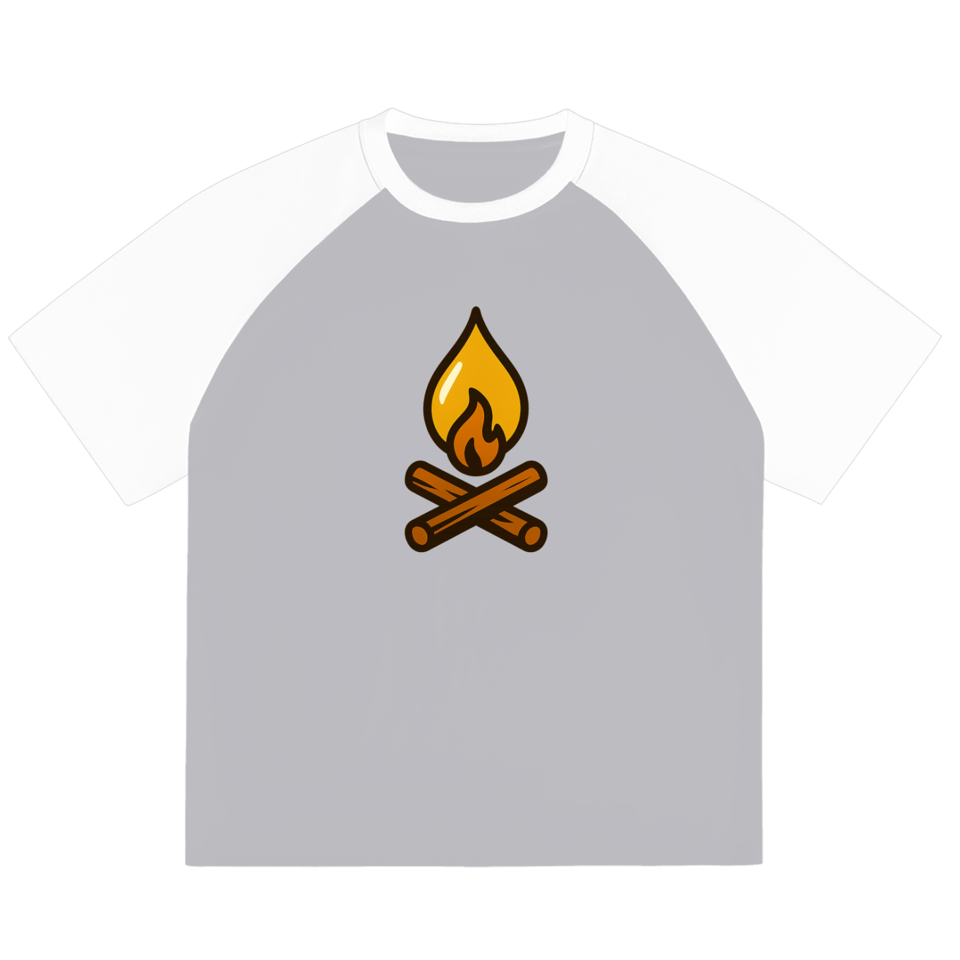 Color-Blocked Raglan Sleeve T-Shirt