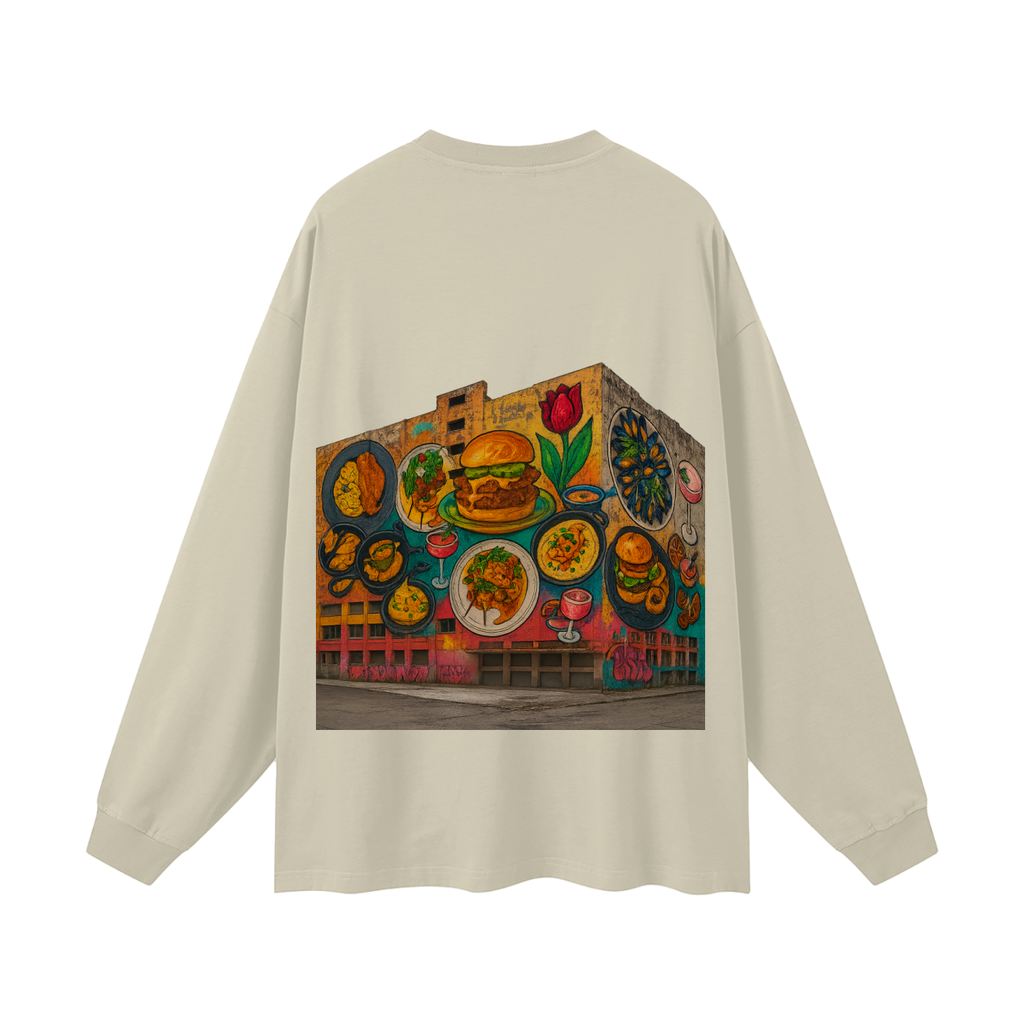 Warehouse Graffiti Specials Oversized Unisex Long Sleeve T-Shirt
