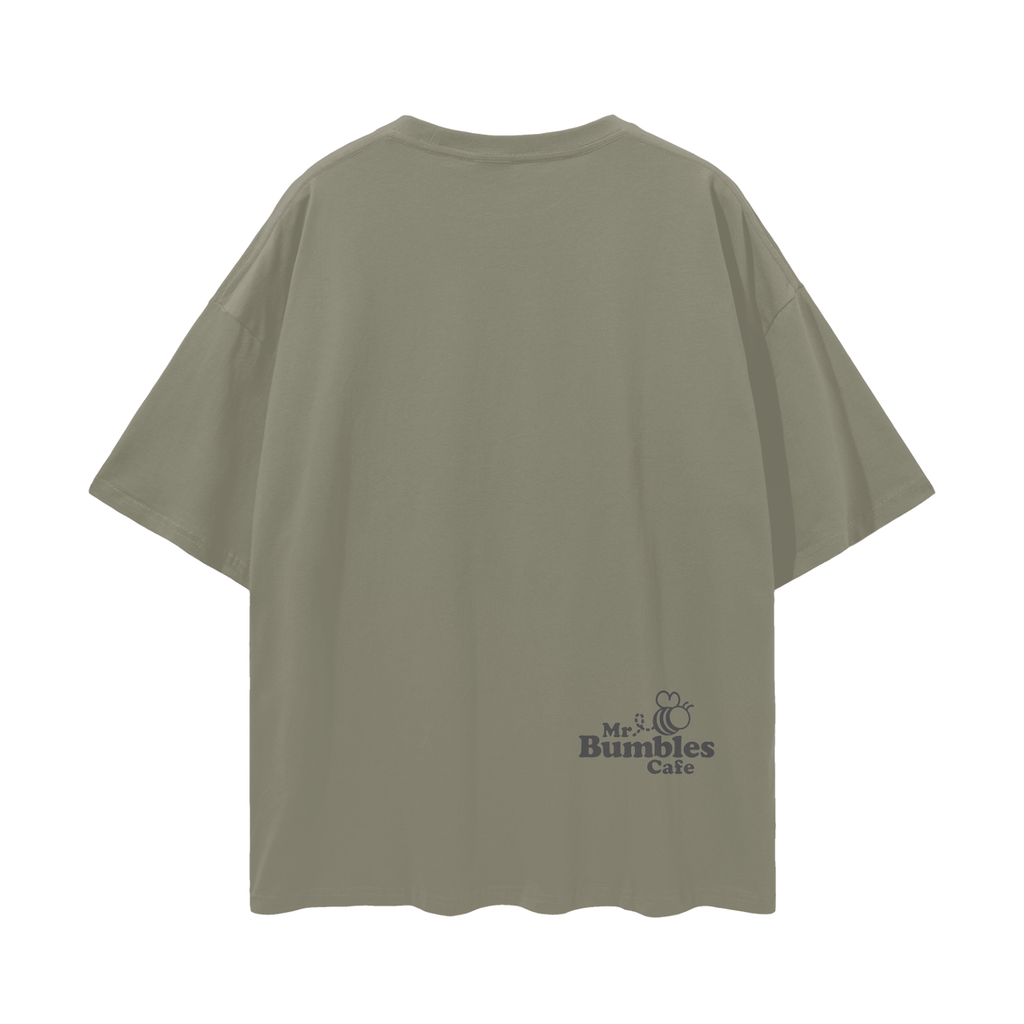 Oatmeal Streetwear Loose Drop Shoulder T-Shirt