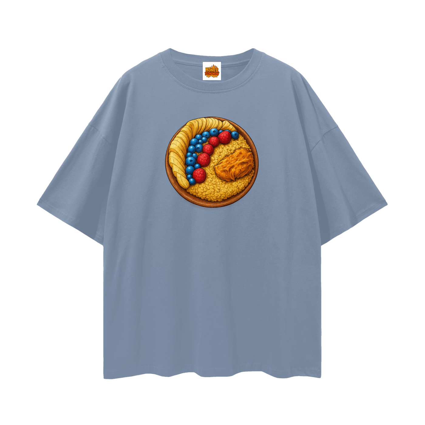 Oatmeal Streetwear Loose Drop Shoulder T-Shirt