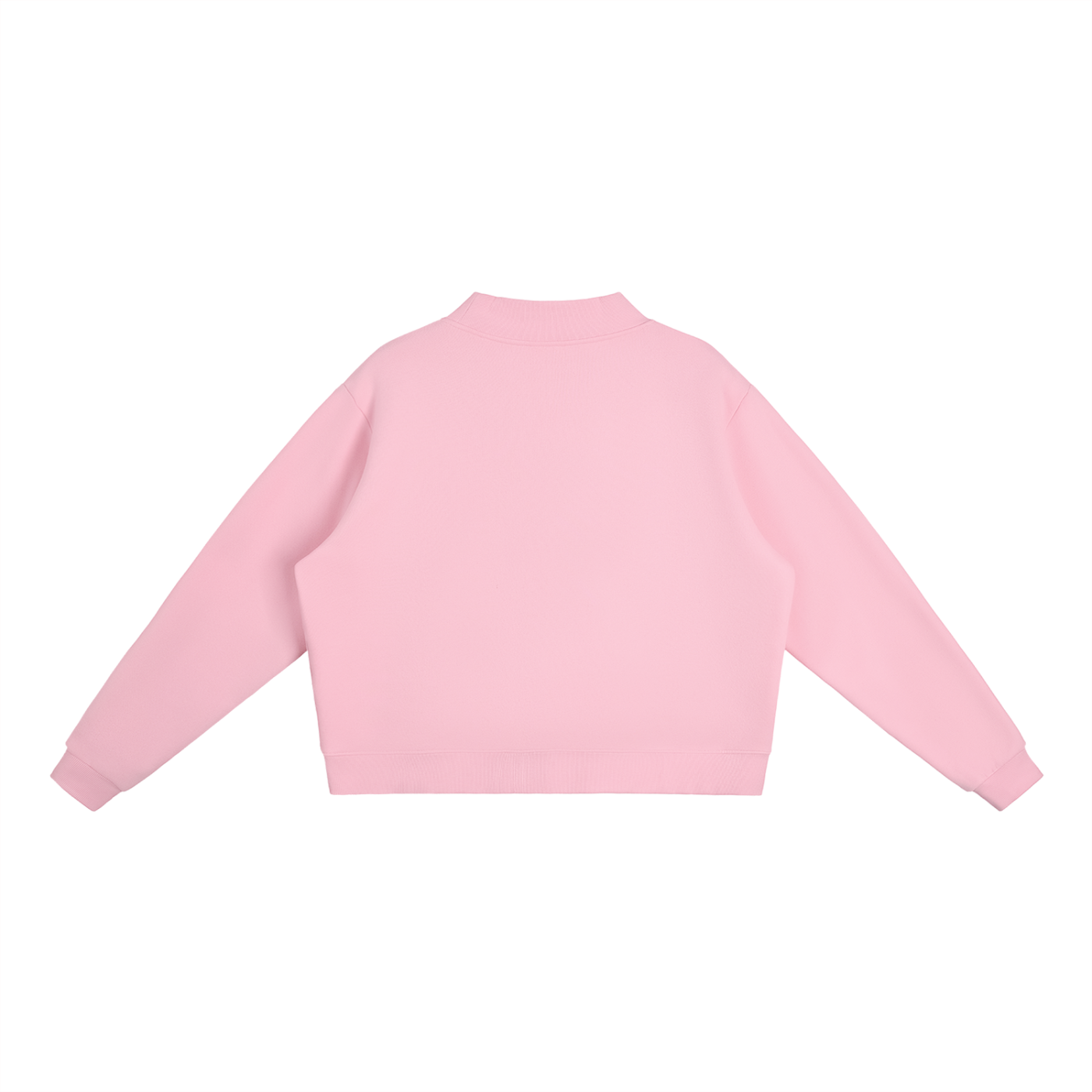 Queen of Champagne Mock-Neck Crew Sweatshirt
