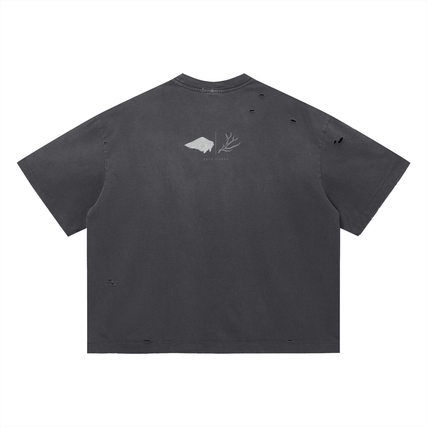 This Boy Believes Vintage Washed Distressed Boxy Oversized T-Shirt