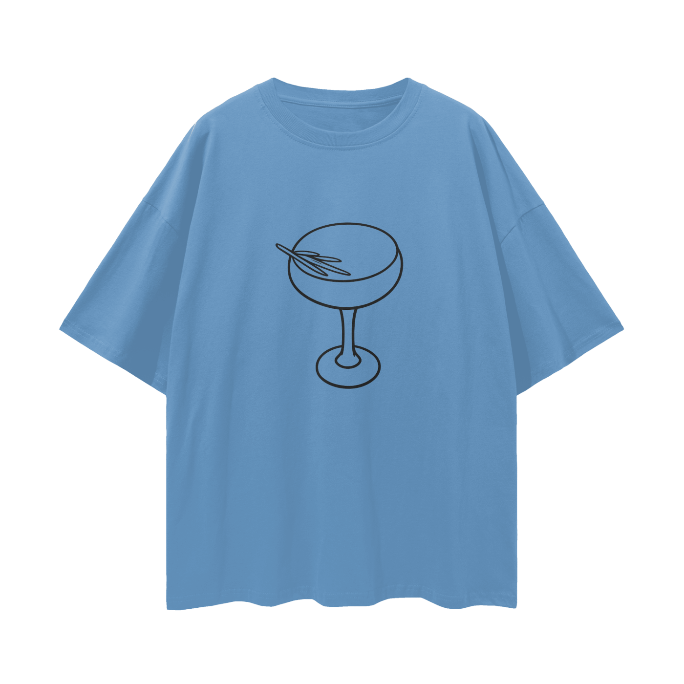 The Grocer Outline Loose Drop Shoulder T-Shirt