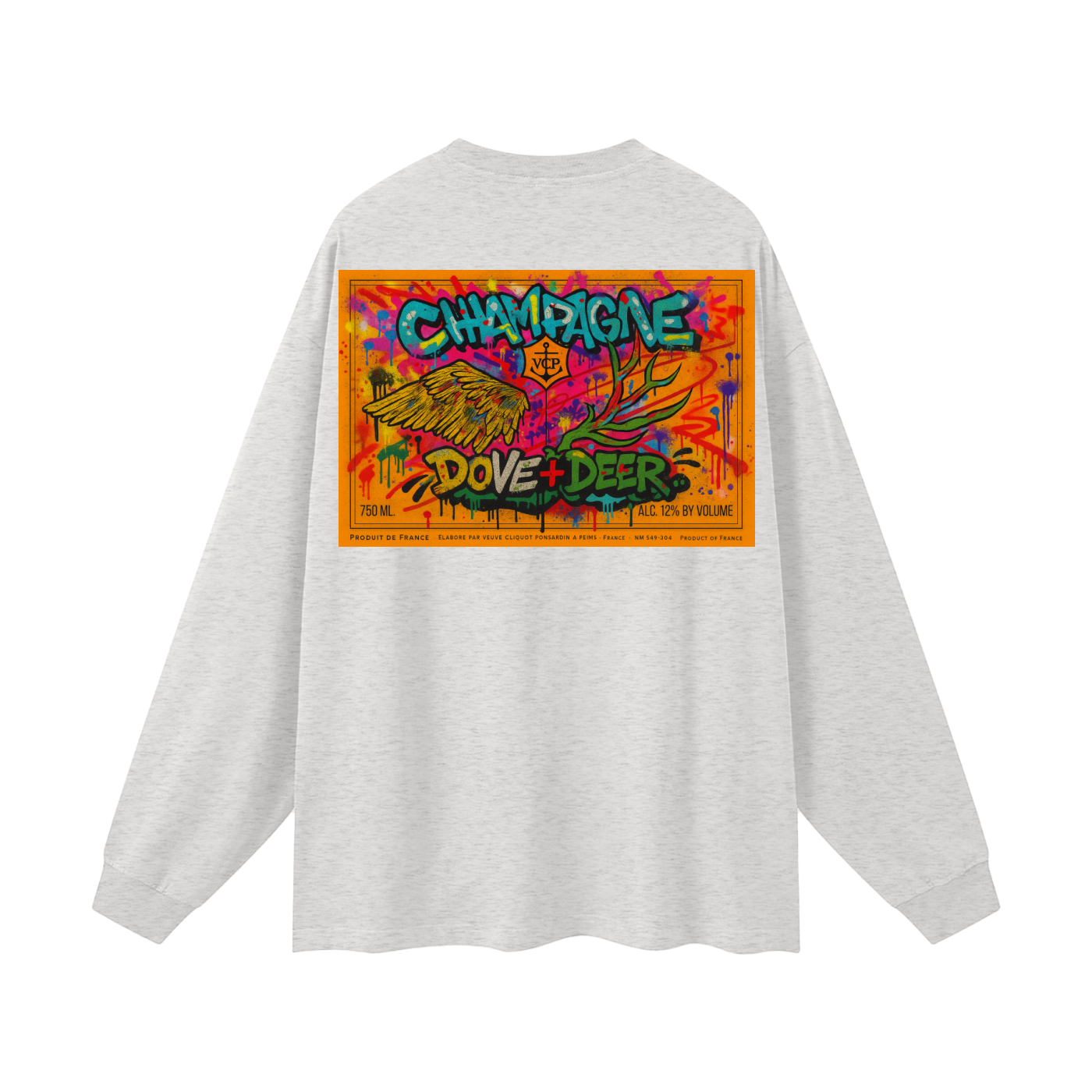 DD Clic Graffiti Oversized Unisex Long Sleeve T-Shirt