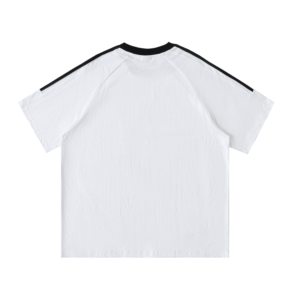 Bumbles Logo Contrast Tape Crewneck Cotton T-Shirt